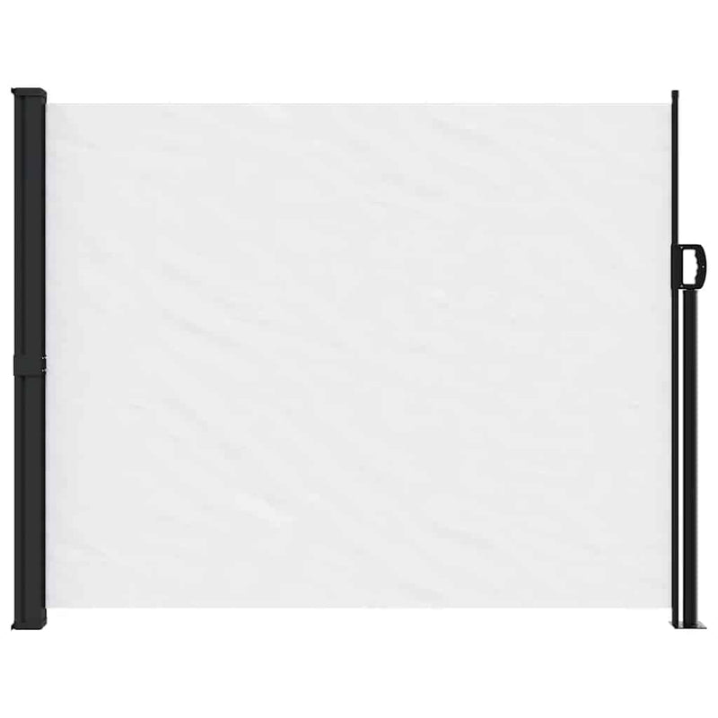 Copertină laterală retractabilă, alb, 170x300 cm