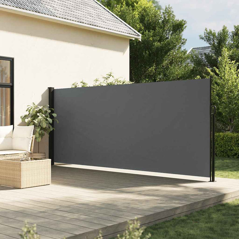 Copertină laterală retractabilă antracit 180x300 cm
