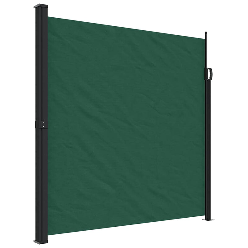Copertina laterală retractabilă, verde închis, 200x300 cm