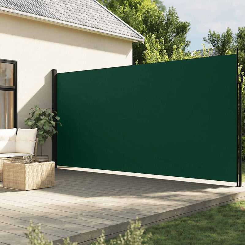 Copertina laterală retractabilă, verde închis, 200x300 cm