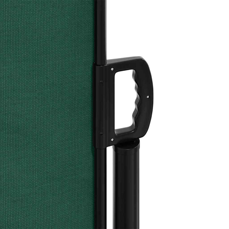 Copertina laterală retractabilă, verde închis, 100x500 cm
