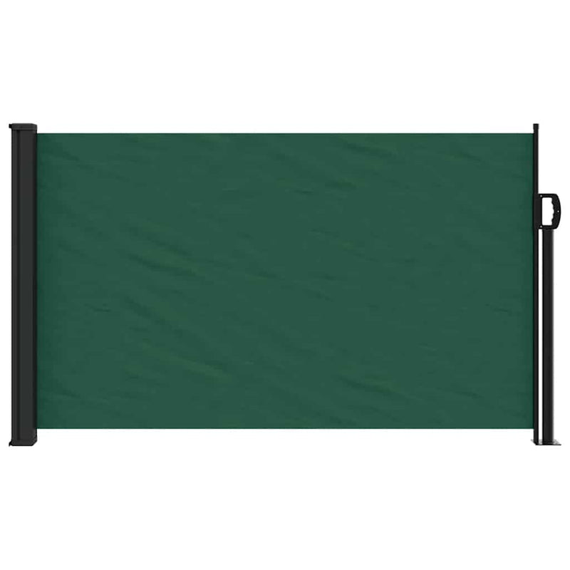 Copertina laterală retractabilă, verde închis, 120x500 cm