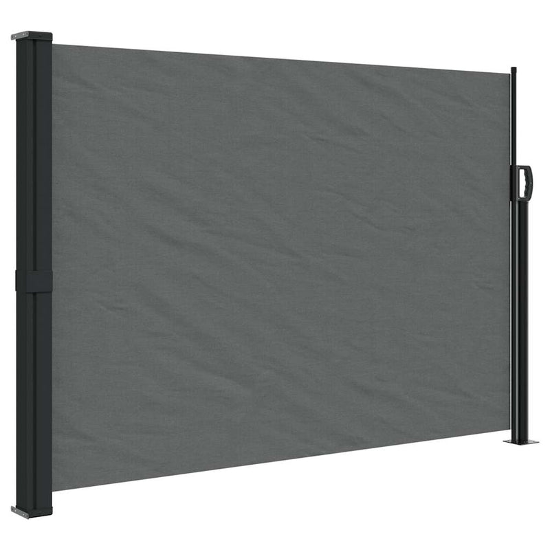Copertină laterală retractabilă antracit 140x500 cm