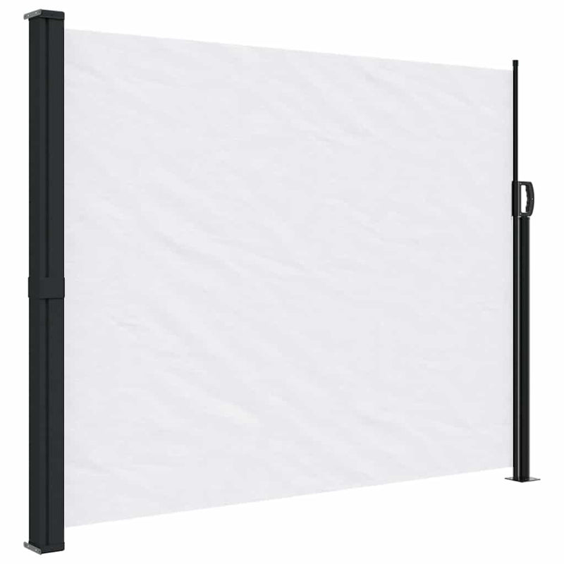 Copertina laterală retractabilă, alb, 160x500 cm