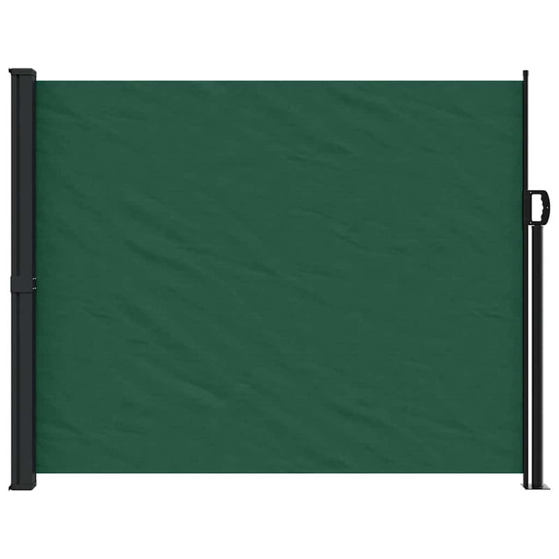 Copertina laterală retractabilă, verde închis, 160x500 cm