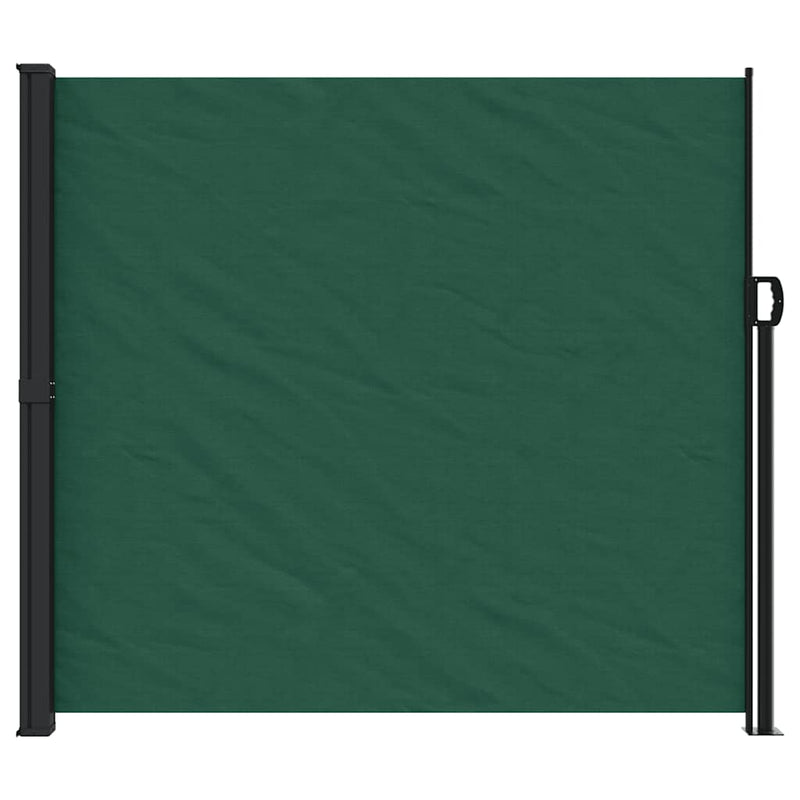 Copertina laterală retractabilă, verde închis, 180x500 cm