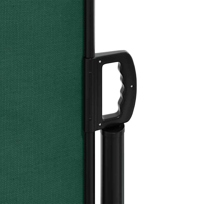 Copertina laterală retractabilă, verde închis, 180x500 cm
