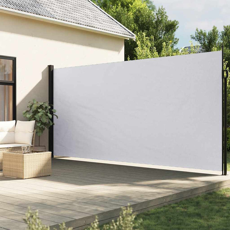 Copertina laterală retractabilă, alb, 220x500 cm