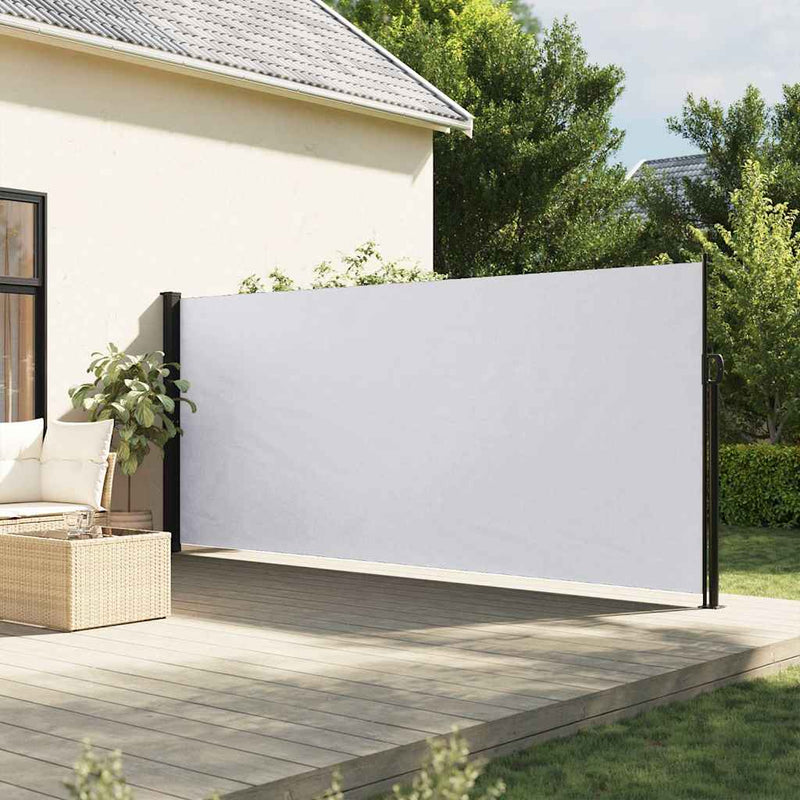 Copertină laterală retractabilă, alb, 160 x 600 cm
