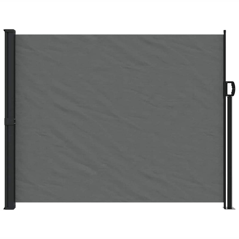 Copertină laterală retractabilă, antracit, 160 x 600 cm