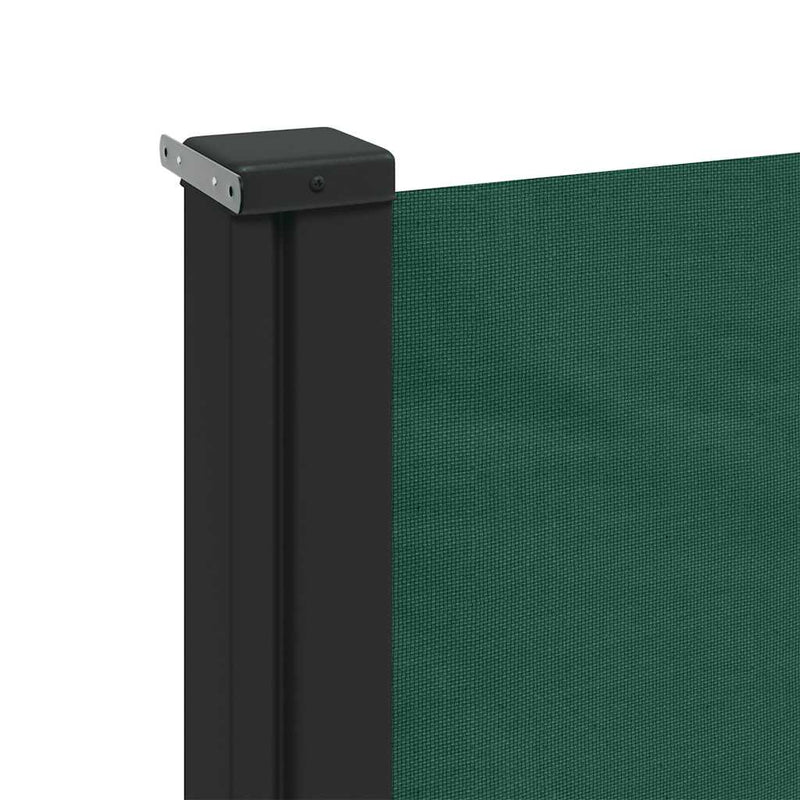 Copertină laterală retractabilă, verde închis, 180x600 cm