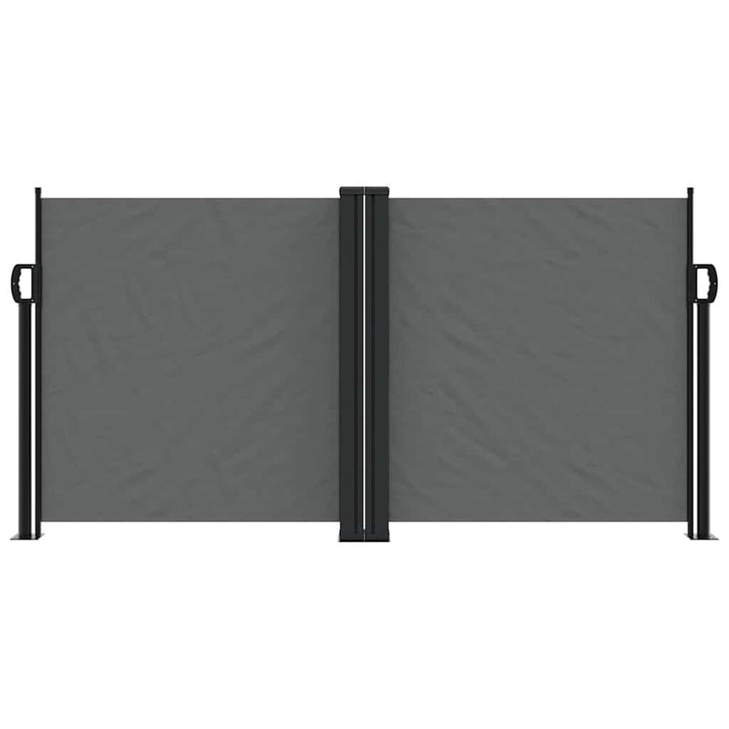 Copertină laterală retractabilă, antracit, 120 x 600 cm