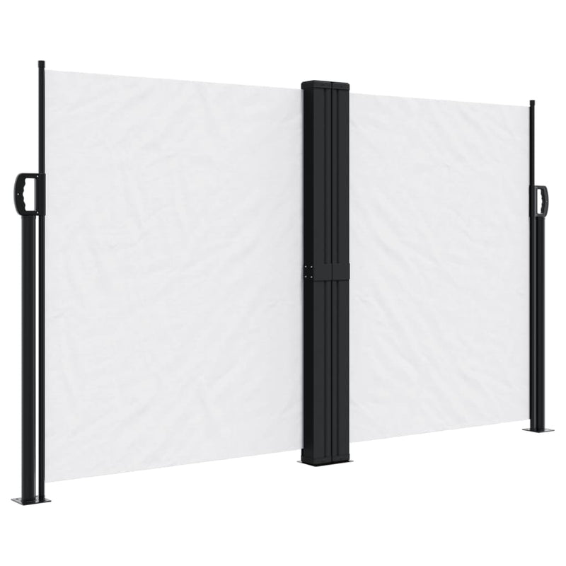 Copertină laterală retractabilă, alb, 140x600 cm