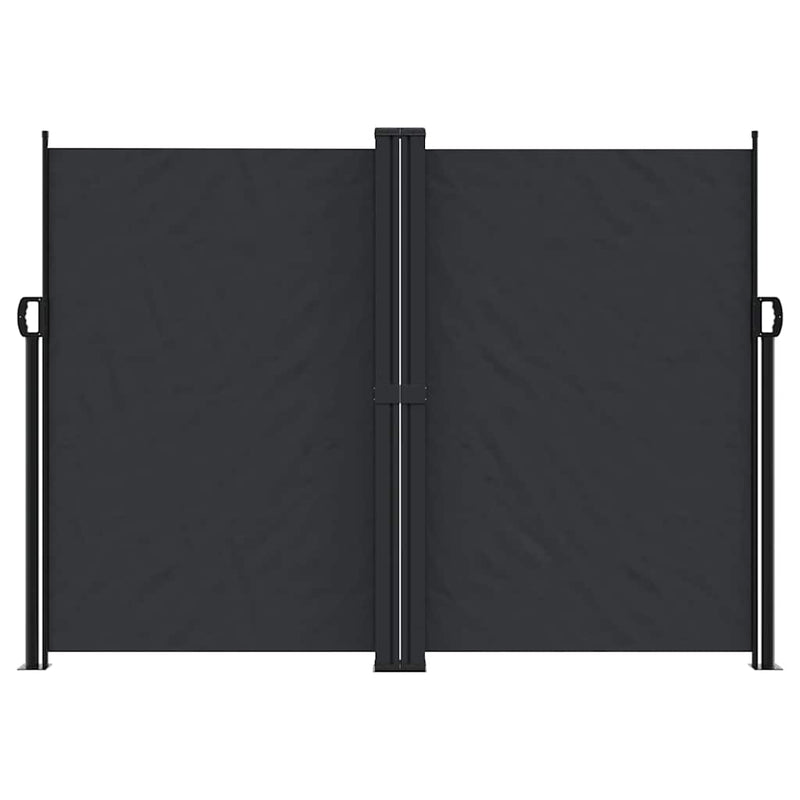 Copertină laterală retractabilă, negru, 180x600 cm