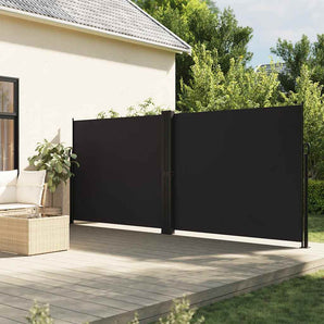 Copertină laterală retractabilă, negru, 180x600 cm
