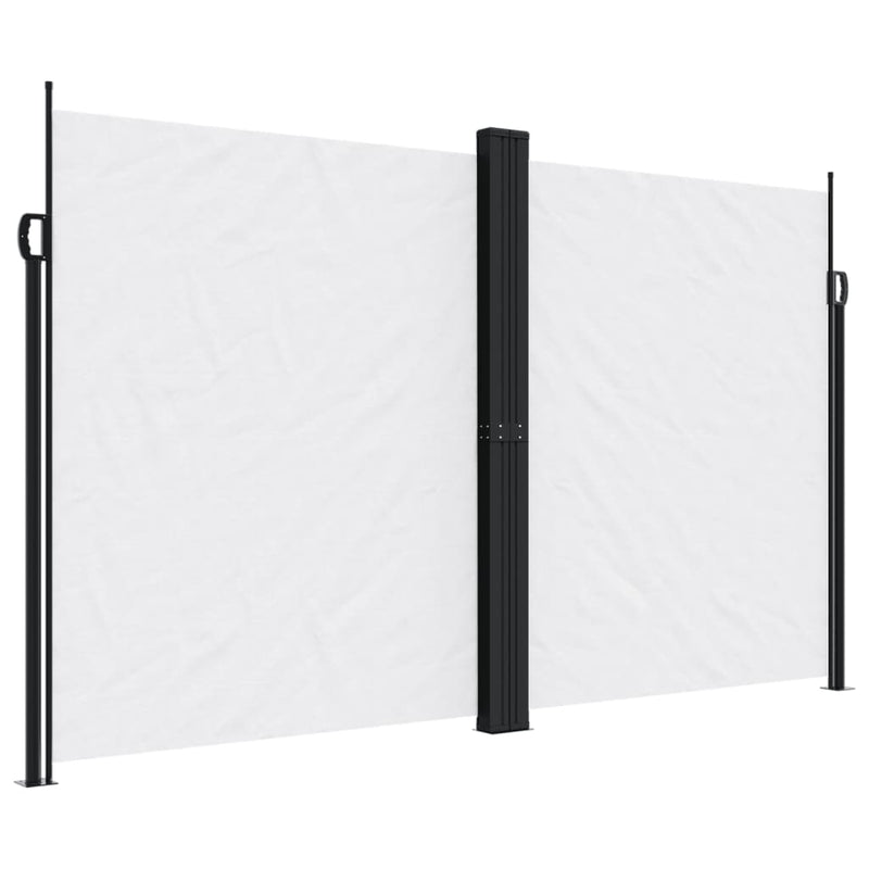 Copertină laterală retractabilă, alb, 200x600 cm