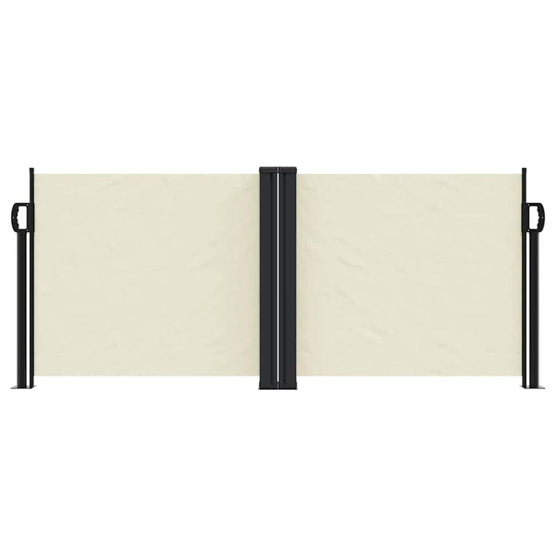 Copertină laterală retractabilă, crem, 100 x 1000 cm