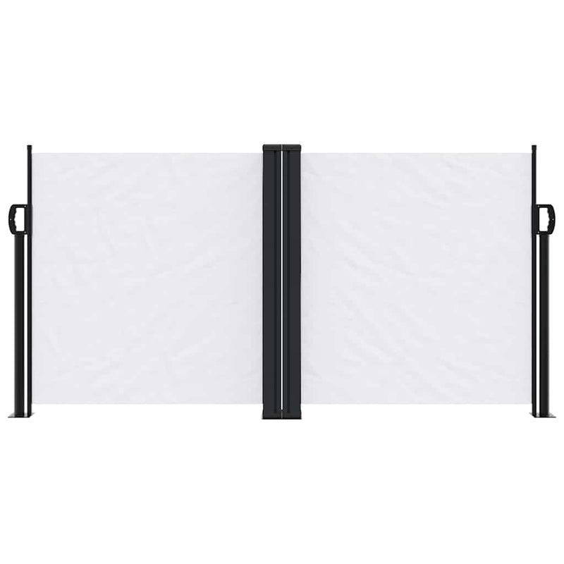 Copertină laterală retractabilă, alb, 120 x 1000 cm