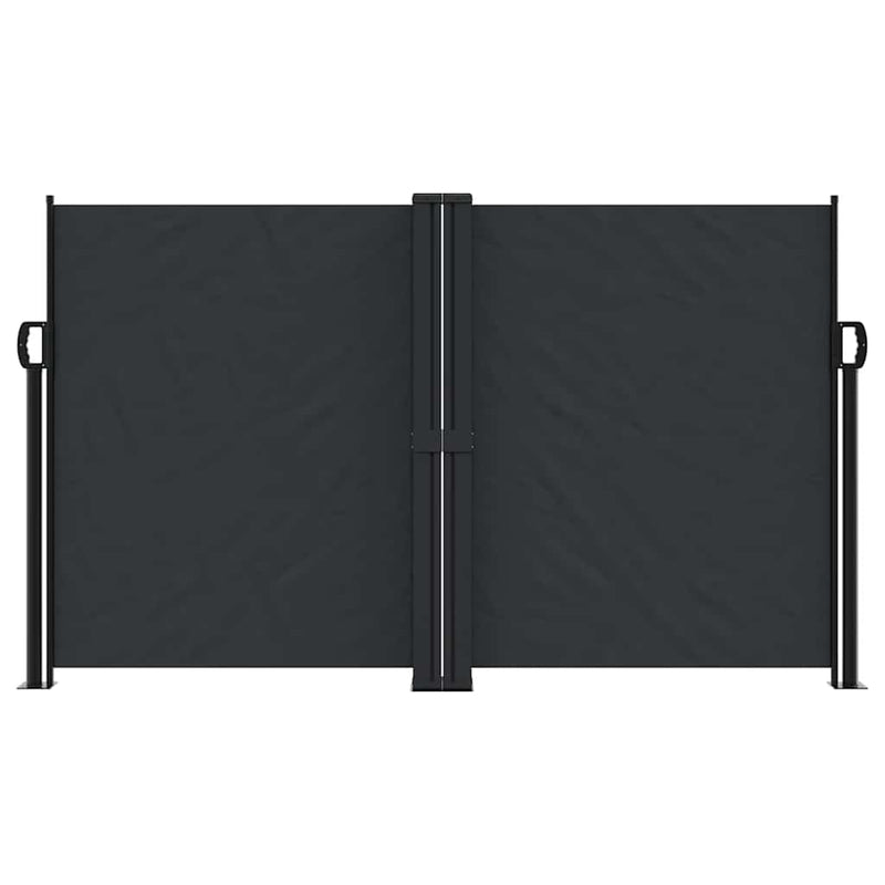 Copertină laterală retractabilă, negru, 140 x 1000 cm