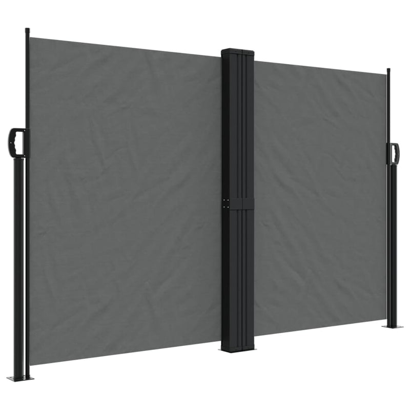 Copertină laterală retractabilă, antracit, 160x1000 cm