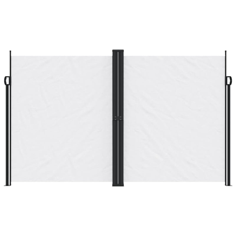 Copertină laterală retractabilă, alb, 200x1000 cm