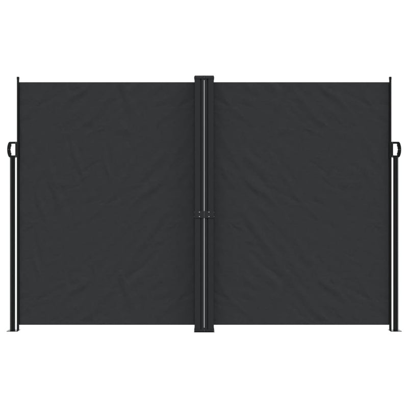 Copertină laterală retractabilă, negru, 220x1000 cm