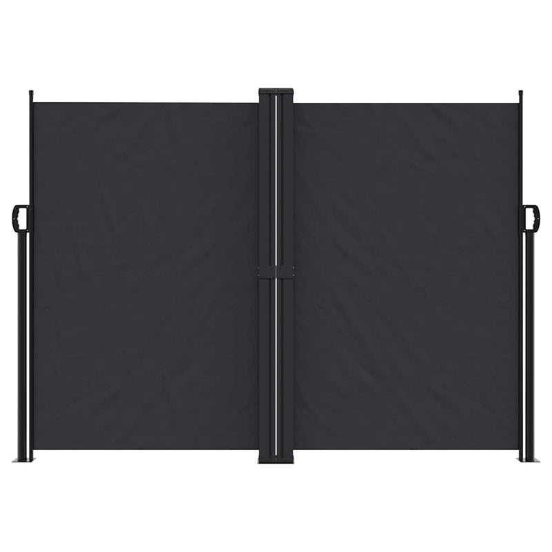 Copertină laterală retractabilă, negru, 180x1200 cm