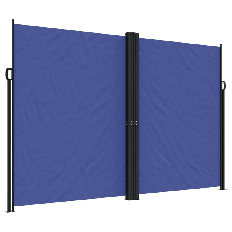 Copertină laterală retractabilă, albastru, 220x1200 cm
