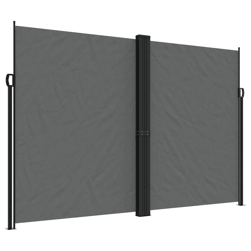 Copertină laterală retractabilă, antracit, 220x1200 cm