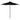 Umbrelă soare de grădină stâlp din oțel/LED negru 225x225x212cm