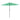 Umbrelă soare de grădină cu stâlp din oțel verde 248x248x248 cm