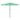 Umbrelă soare de grădină stâlp din lemn verde 388x388x248 cm