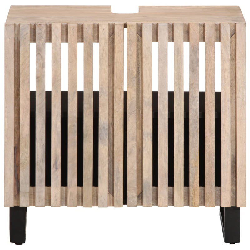 Dulap pentru chiuveta de baie, 62x34x58 cm, lemn masiv de mango