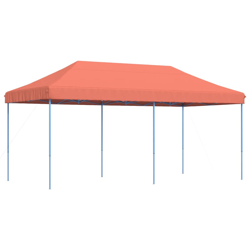 Cort de petrecere pliabil Pop-Up, 580x292x315 cm, teracotă