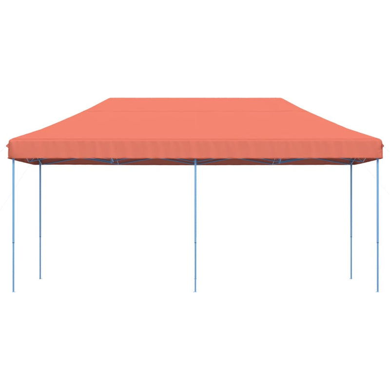 Cort de petrecere pliabil Pop-Up, 580x292x315 cm, teracotă
