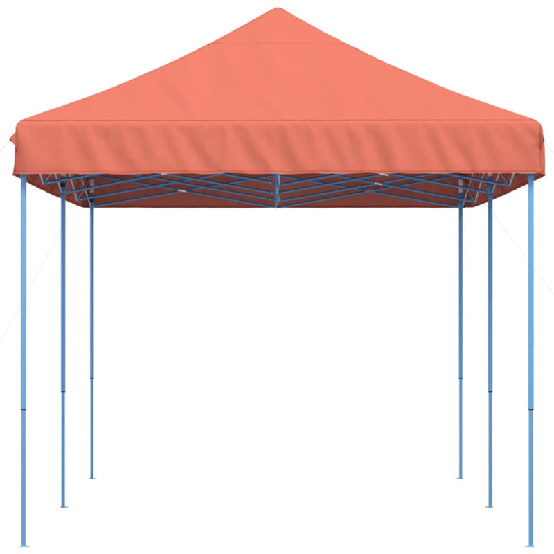 Cort de petrecere pliabil Pop-Up, 580x292x315 cm, teracotă