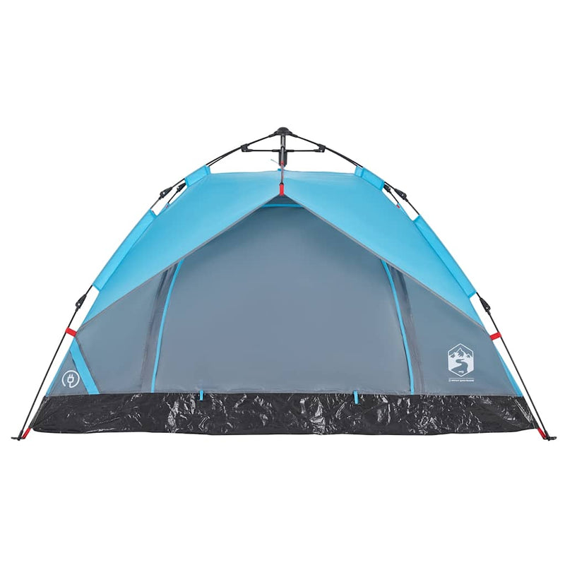 Cort de camping cupolă 2 persoane, setare rapidă, albastru