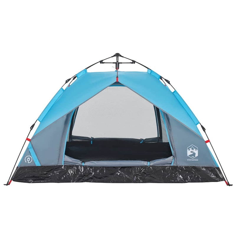 Cort de camping cupolă 2 persoane, setare rapidă, albastru