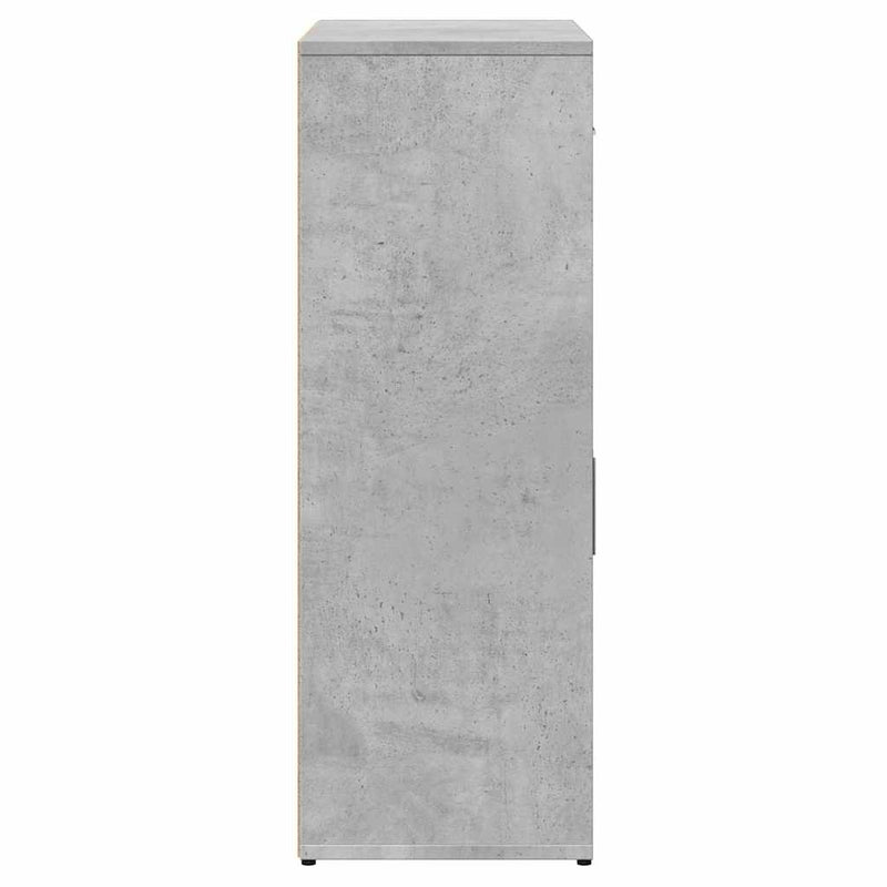 Servantă, gri beton, 60x30x84 cm, lemn compozit