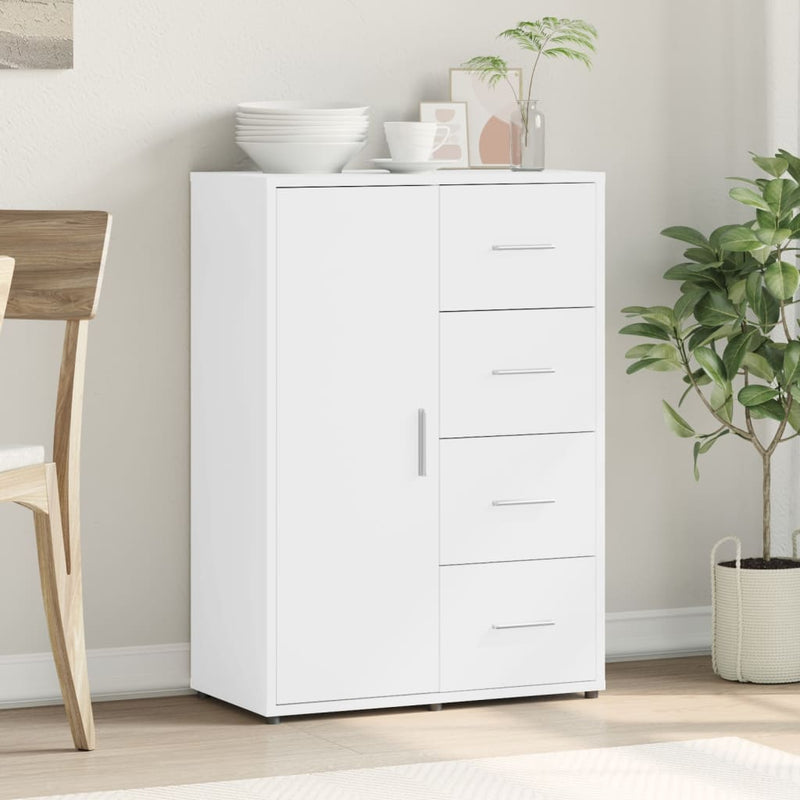 Dulap, alb, 60x31x84 cm, lemn prelucrat