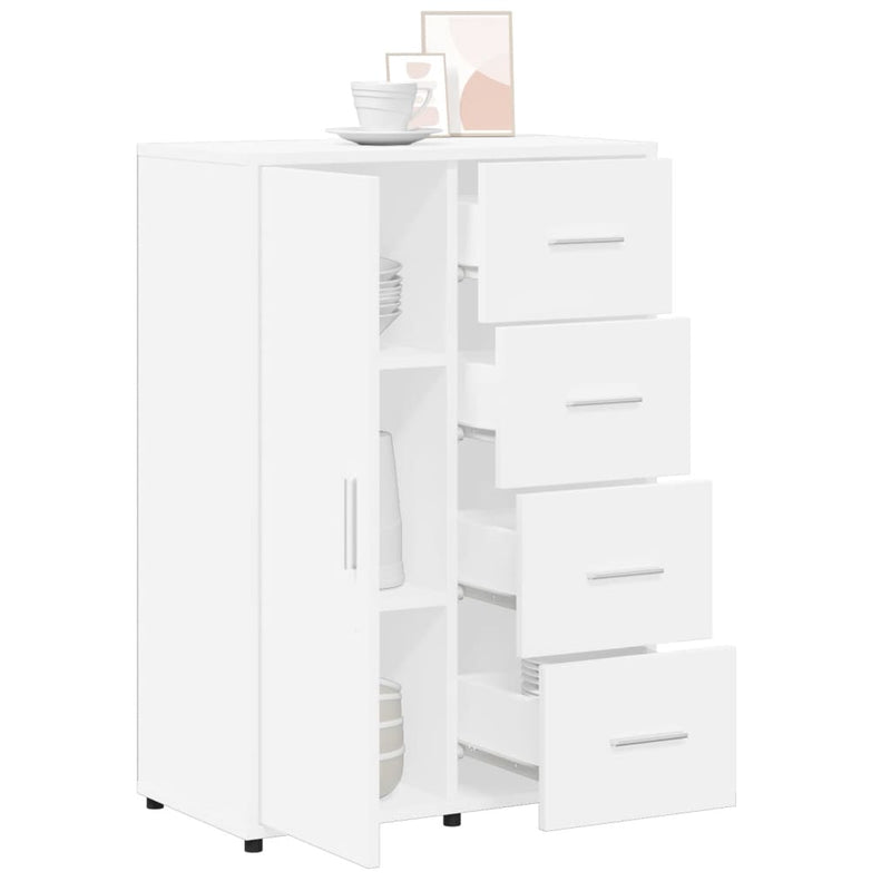 Dulap, alb, 60x31x84 cm, lemn prelucrat