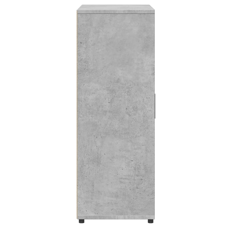 Servantă, gri beton, 60x31x84 cm, lemn compozit