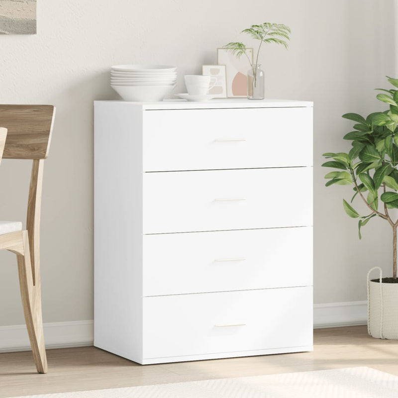 Dulap, alb, 60x39x80 cm, lemn prelucrat