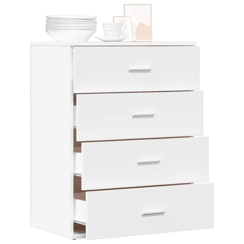 Dulap, alb, 60x39x80 cm, lemn prelucrat