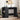 Birou, negru, 102x50x75 cm, lemn prelucrat