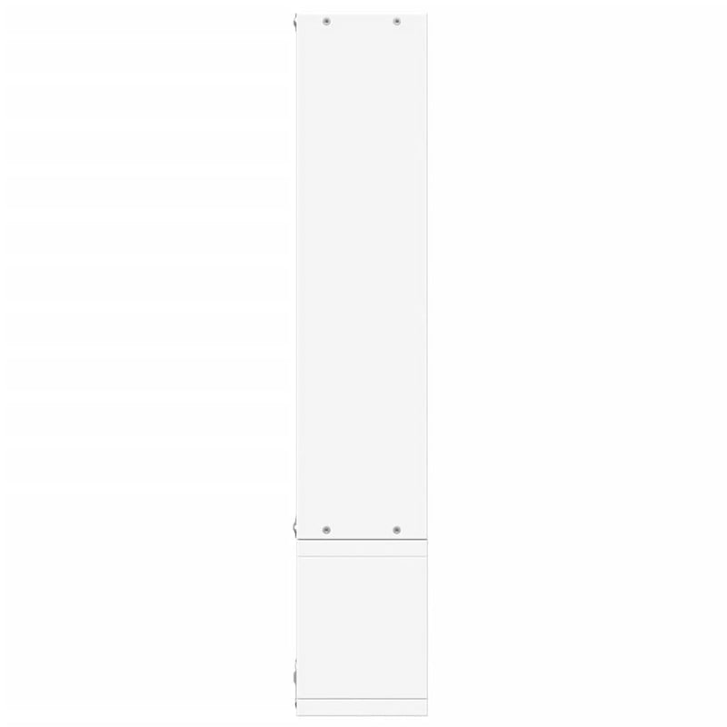 Raft de perete, alb, 96x12x64 cm, lemn prelucrat