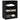 Dulap, negru, 77x48x102 cm, lemn prelucrat