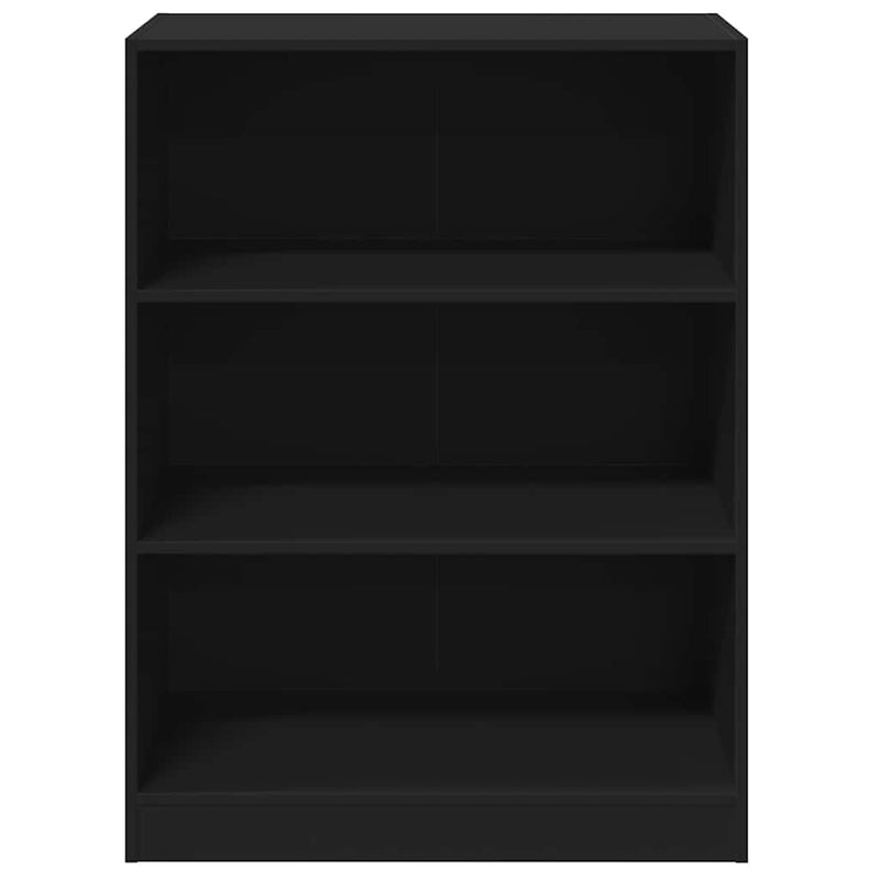 Dulap, negru, 77x48x102 cm, lemn prelucrat
