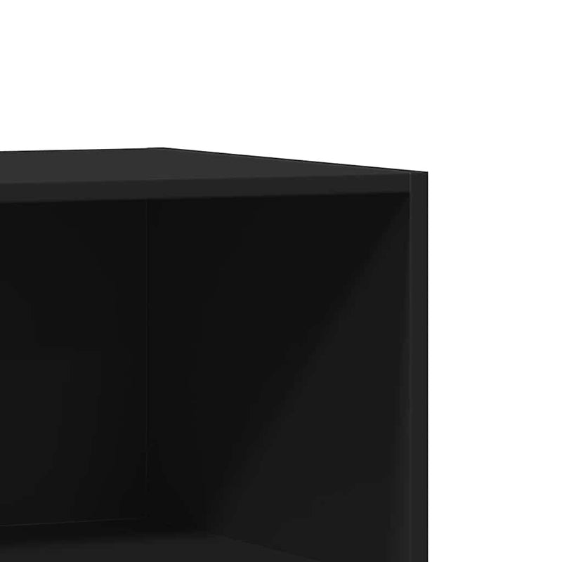 Dulap, negru, 77x48x102 cm, lemn prelucrat