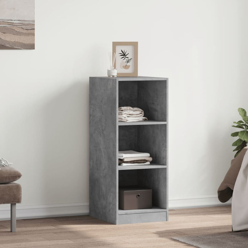 Dulap, gri beton, 48x41x102 cm, lemn prelucrat